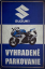 Retro tabuľka – Suzuki GSX-R Vyhradené parkovanie