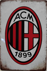 Retro tabuľka – AC Milan