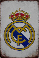Retro tabuľka – Real Madrid