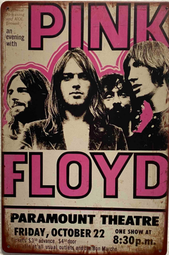 Dekoračná tabuľka – Pink Floyd