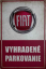 Retro tabuľka – Fiat (Vyhradené parkovanie)