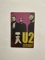 Dekoračná tabuľka – U2 (Live in Toronto)