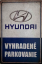 Retro tabuľka – Hyundai (Vyhradené parkovanie)