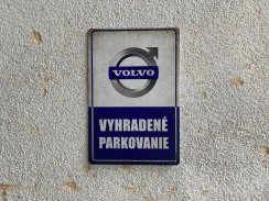 Retro tabuľka – Volvo Vyhradené parkovanie