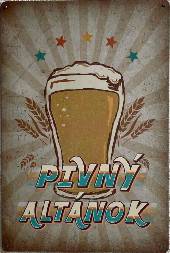 Dekoračná tabuľka – Pivný altánok