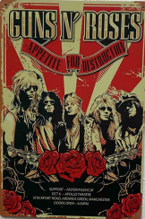 Dekoračná tabuľka – Guns N’ Roses (Appetite for Destruction)