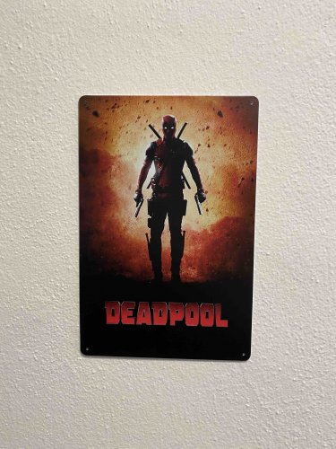 Tabuľky filmové postavy - Variant tabuľky superhrdinovia: Deadpool