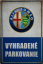 Retro tabuľka – Alfa Romeo (Vyhradené parkovanie)